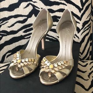 Gorgeous Giuseppe Zanotti jeweled heeled/sandals